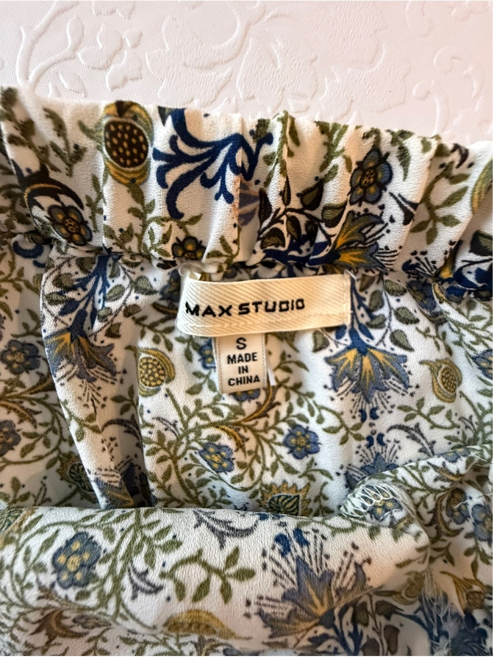 Max Studio Floral Ruffle Skirt. Small - Picture 6 of 10